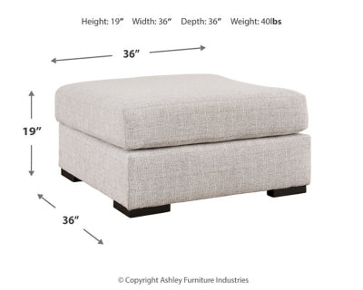 Larce Oversized Accent Ottoman