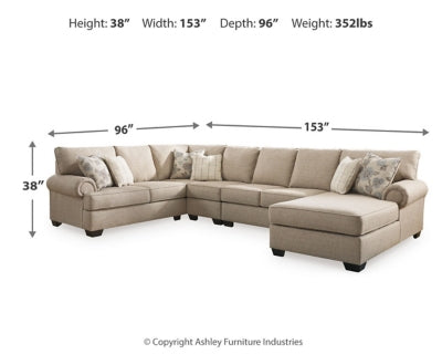 Baceno 4-Piece Sectional with Chaise