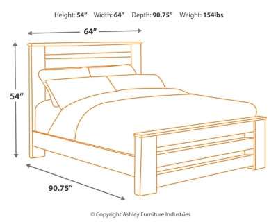Zelen Queen Panel Bed