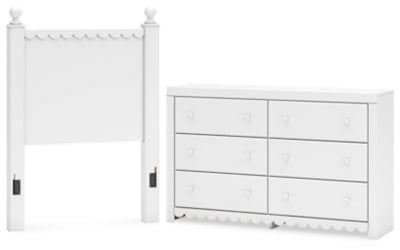 مجموعة غرفة نوم من قطعتين