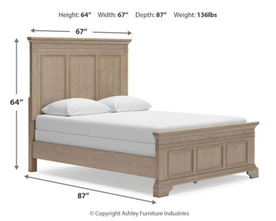 Vallardia Queen Panel Bed