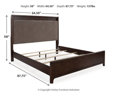 Korestone Queen Upholstered Panel Bed