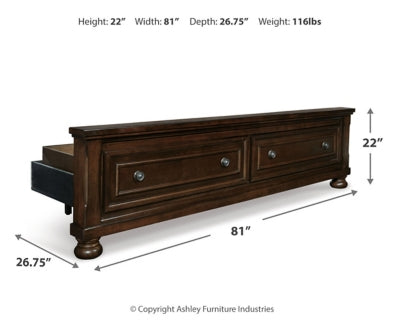 لوح قدم تخزين من طراز Porter King/California King