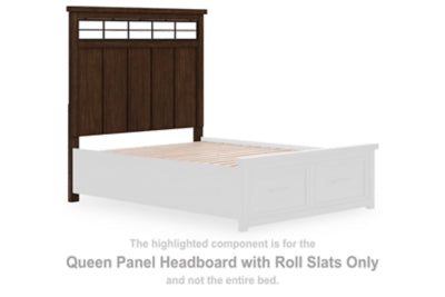 Taffenbrook Queen Panel Headboard with Roll Slats