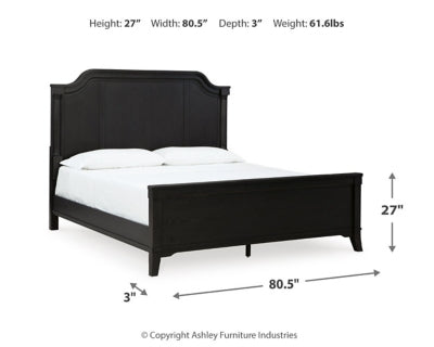Welltern King/California King Panel Footboard with Slats