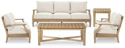 Carter Hall Outdoor Sofa, 2 Lounge Chairs, Coffee Table and End Table