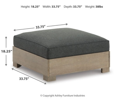 Citrine Park Outdoor Ottoman with Cushion