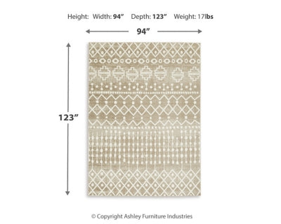 Bunchly 7'10" x 10'3" Washable Rug