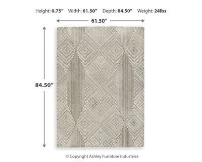 Jadott 5' x 7' Rug