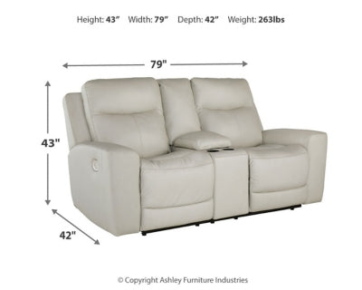 Mindanao Power Reclining Loveseat with Console