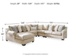 Carnaby 5-Piece Sectional with Chaise