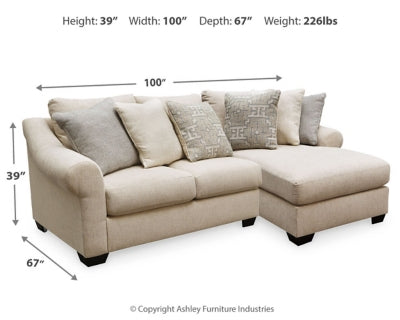 Carnaby 2-Piece Sectional with Chaise