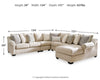 Carnaby 5-Piece Sectional with Chaise