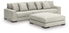 Regent Park 3-Piece Sectional and Ottoman