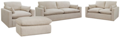 Refined Sofa, Loveseat, Oversized Chair and Ottoman