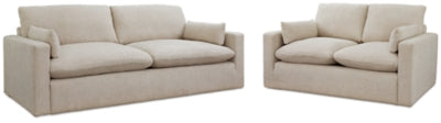 Refined Sofa and Loveseat