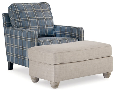 Traemore Accent Chair and Ottoman