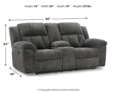 Frohn Reclining Loveseat with Console