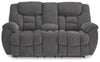 Foreside Reclining Loveseat with Console