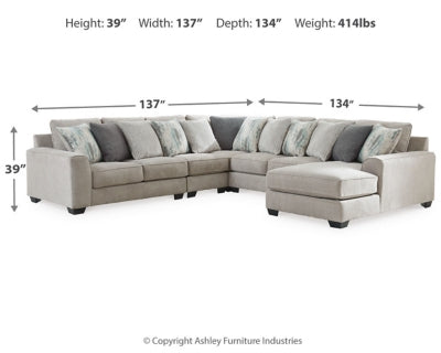 Ardsley 5-Piece Sectional with Chaise