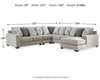 Ardsley 5-Piece Sectional with Chaise