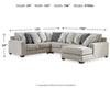 Ardsley 4-Piece Sectional with Chaise