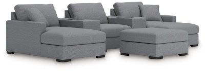 Omaha by Ashley 5-Piece Sectional and Ottoman