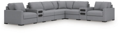 Omaha by Ashley 8-Piece Sectional with Audio Consoles