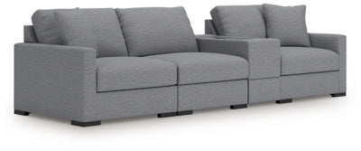 Omaha by Ashley 4-Piece Sectional with Storage Console