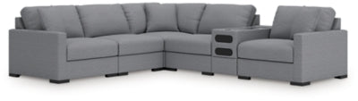 Omaha by Ashley 6-Piece Sectional with Audio Console