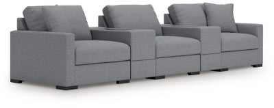 Omaha by Ashley 5-Piece Sectional with Storage Consoles
