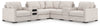 Omaha by Ashley 7-Piece Sectional with Audio and Storage Consoles