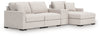 Omaha by Ashley 4-Piece Sectional with Chaise and Storage Console