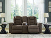 Mayhem Madness Glider Reclining Loveseat with Console