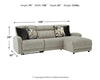 Colleyville 3-Piece Power Reclining Sectional with Chaise