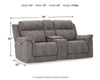 Next-Gen DuraPella Power Reclining Loveseat with Console