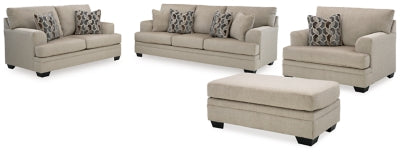 Stonemeade Sofa, Loveseat, Oversized Chair and Ottoman