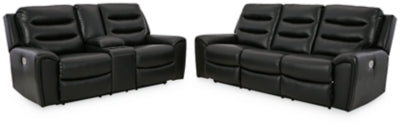 Warlin Power Reclining Sofa and Loveseat