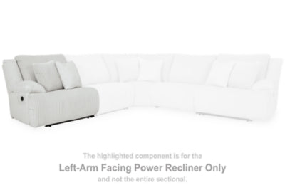 Top Tier Left-Arm Facing Power Recliner