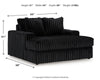 Midnight-Madness Oversized Chaise