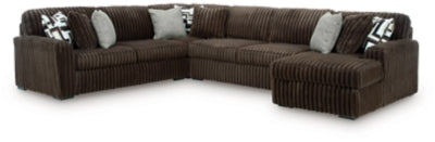 Midnight-Madness 4-Piece Sectional with Chaise