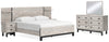 Vessalli King Panel Bed, Dresser, Mirror and 2 Nightstands