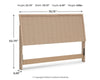 Cielden King Panel Headboard