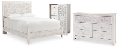 Paxberry Queen Panel Bed, Dresser and Chest