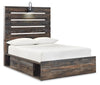 Drystan Full Panel Bed with 2 Storage Drawers