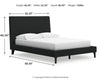 Cadmori Full Upholstered Bed with Roll Slats