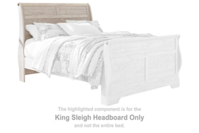Willowton King Sleigh Headboard