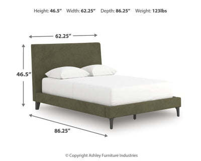 Zadilyn Full Upholstered Bed with Roll Slats