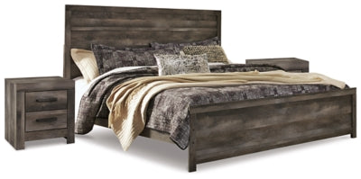 Wynnlow King Panel Bed and 2 Nightstands