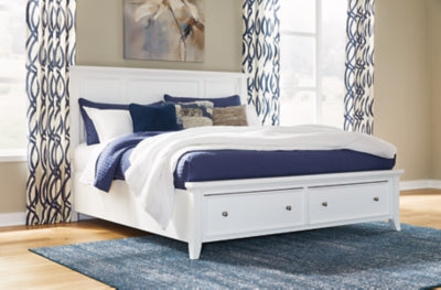 Trulani King Panel Storage Bed